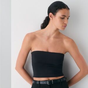 Ariztia Babaton Contour Waist Tube Top Black Women's Large L  Nylon Spandex